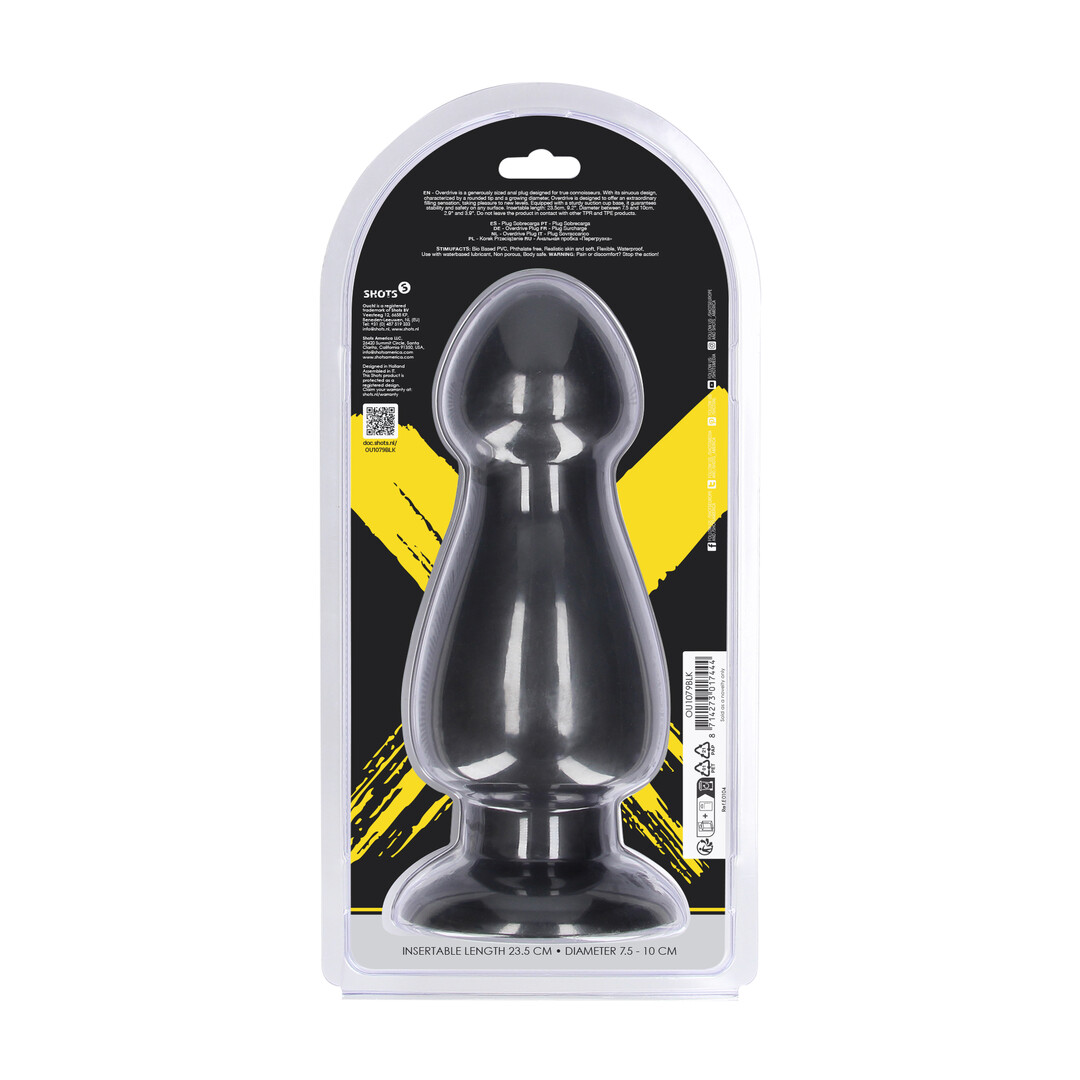 Overdrive - Anal Plug - 1265 gr / 23,5 cm - Black - Afbeelding 3