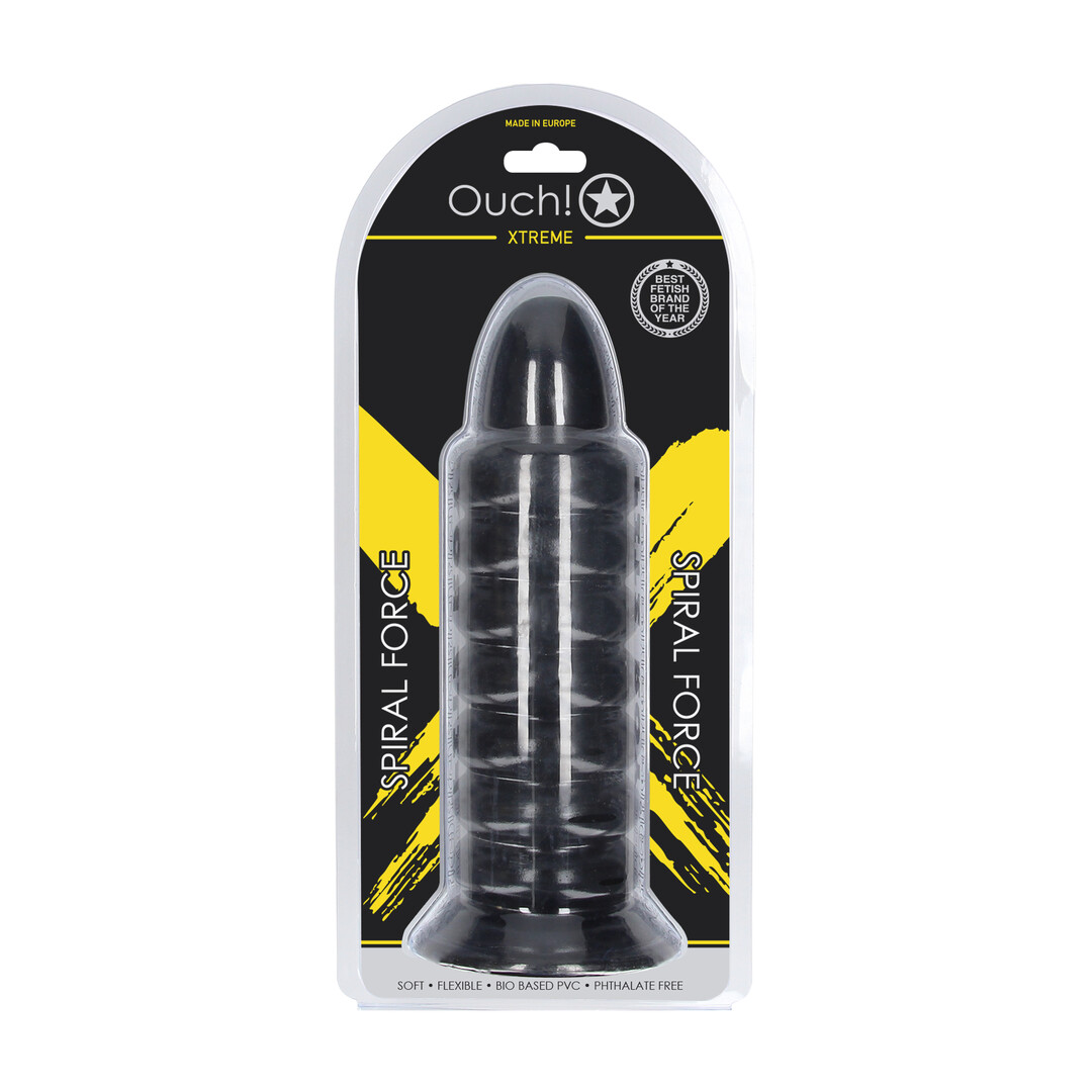 Spiral Force - Anal Plug - 990 gr / 23,5 cm - Black - Afbeelding 2
