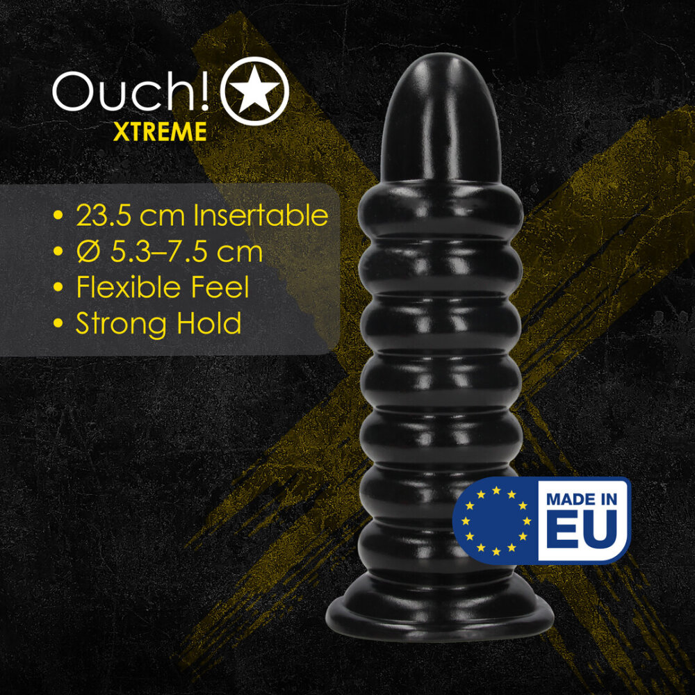 Spiral Force - Anal Plug - 990 gr / 23,5 cm - Black - Afbeelding 5