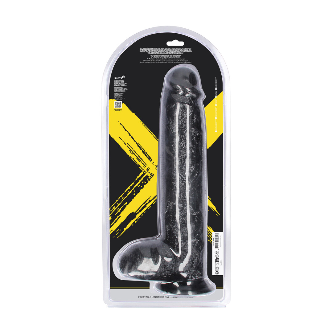 Realistic Giant - Realistic Dildo -2581 gr / 32 cm - Black - Afbeelding 3