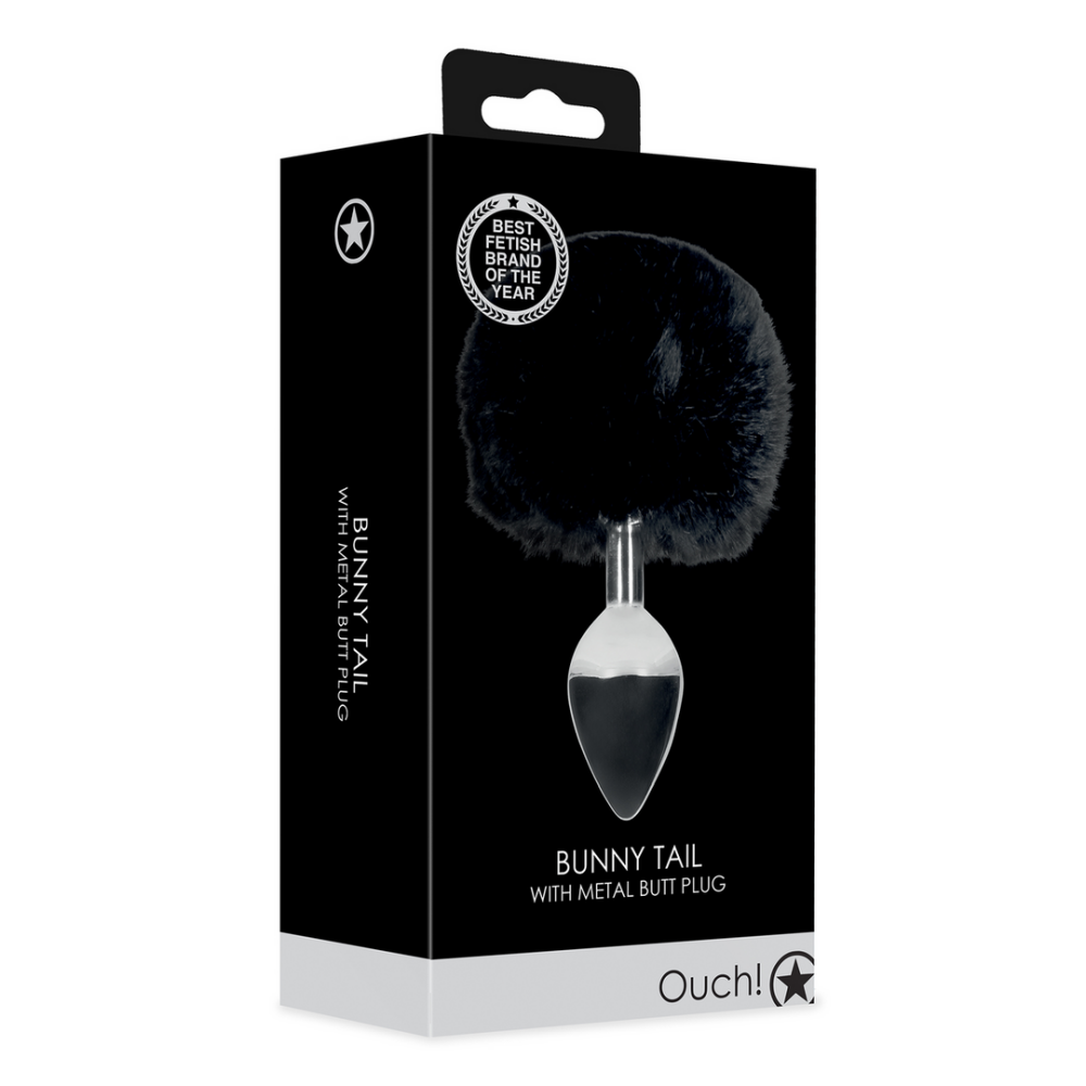 Konijnenstaart met metalen buttplug - Afbeelding 2