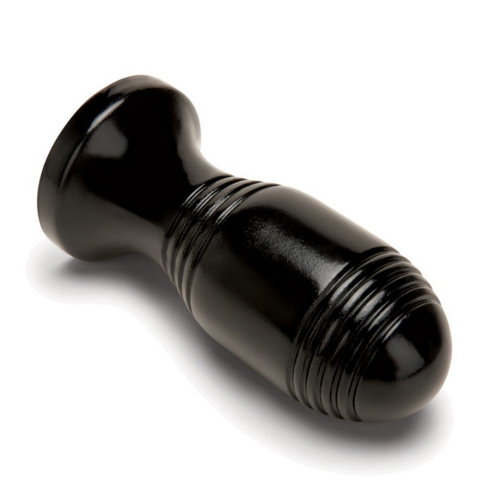 Geribbelde Plug - Zwart - Afbeelding 3