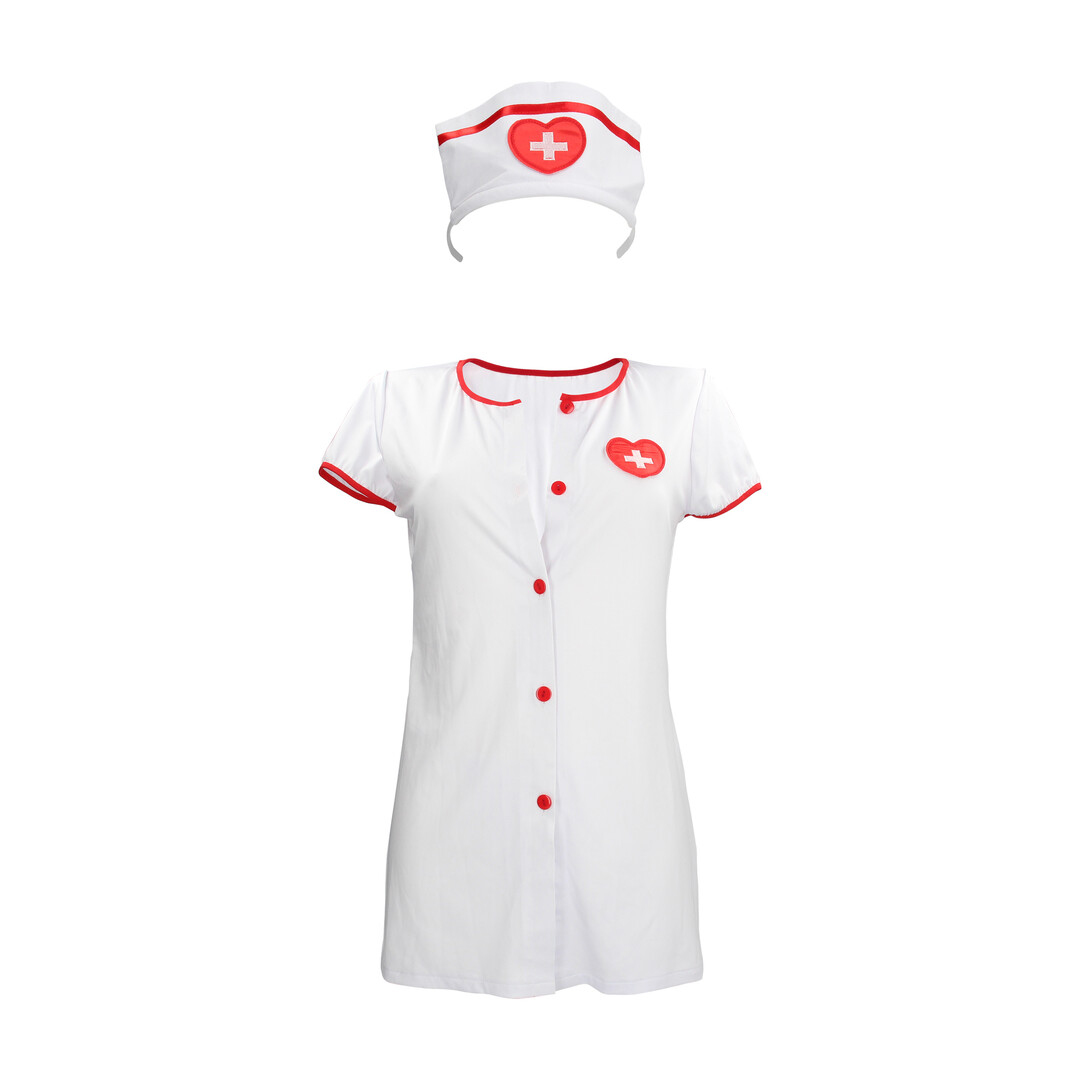 Verpleegster Kostuum - S/M - Wit