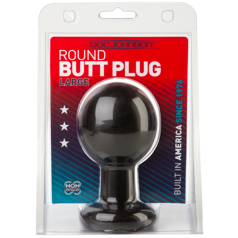 The Classic - Round Butt Plug - Large - Black - Afbeelding 2