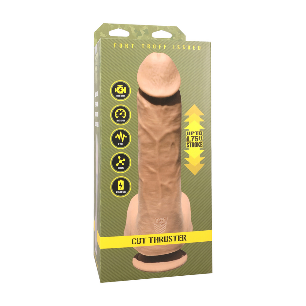 Cut Thruster - Duw Vibrator - Vanille - Afbeelding 2