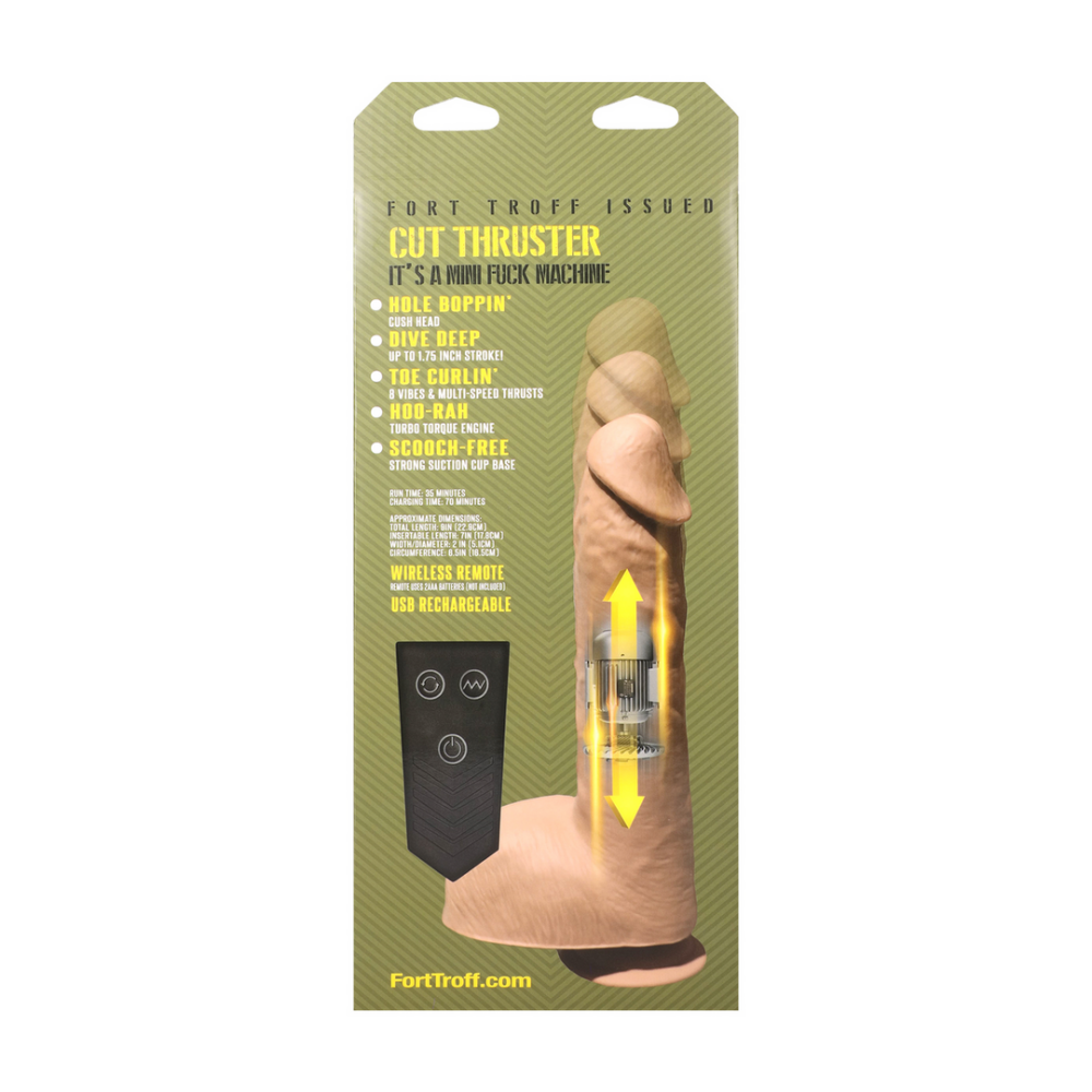 Cut Thruster - Duw Vibrator - Vanille - Afbeelding 3