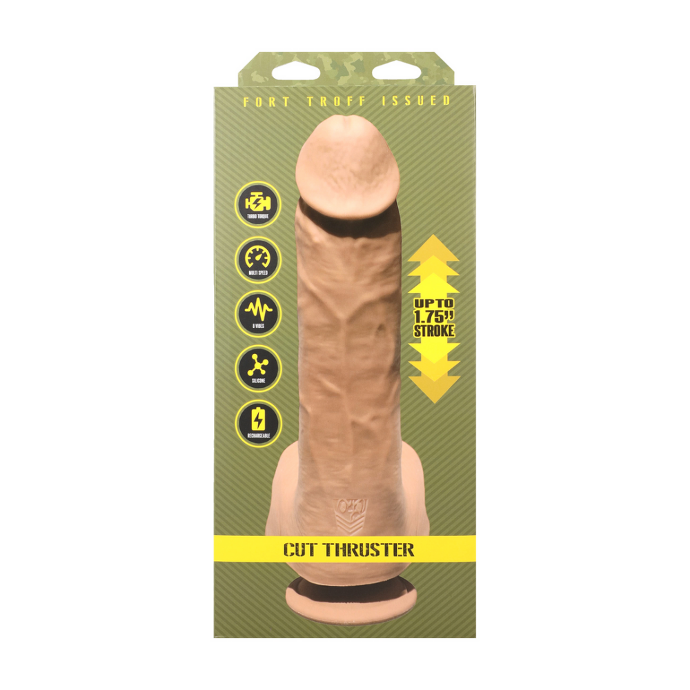 Cut Thruster - Duw Vibrator - Vanille - Afbeelding 4