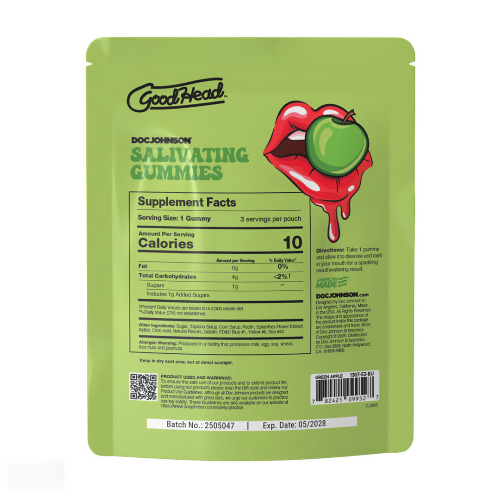 Speekselopwekkende Gummies - 24 stuks display - 12 gr - Groene Appel - Afbeelding 5