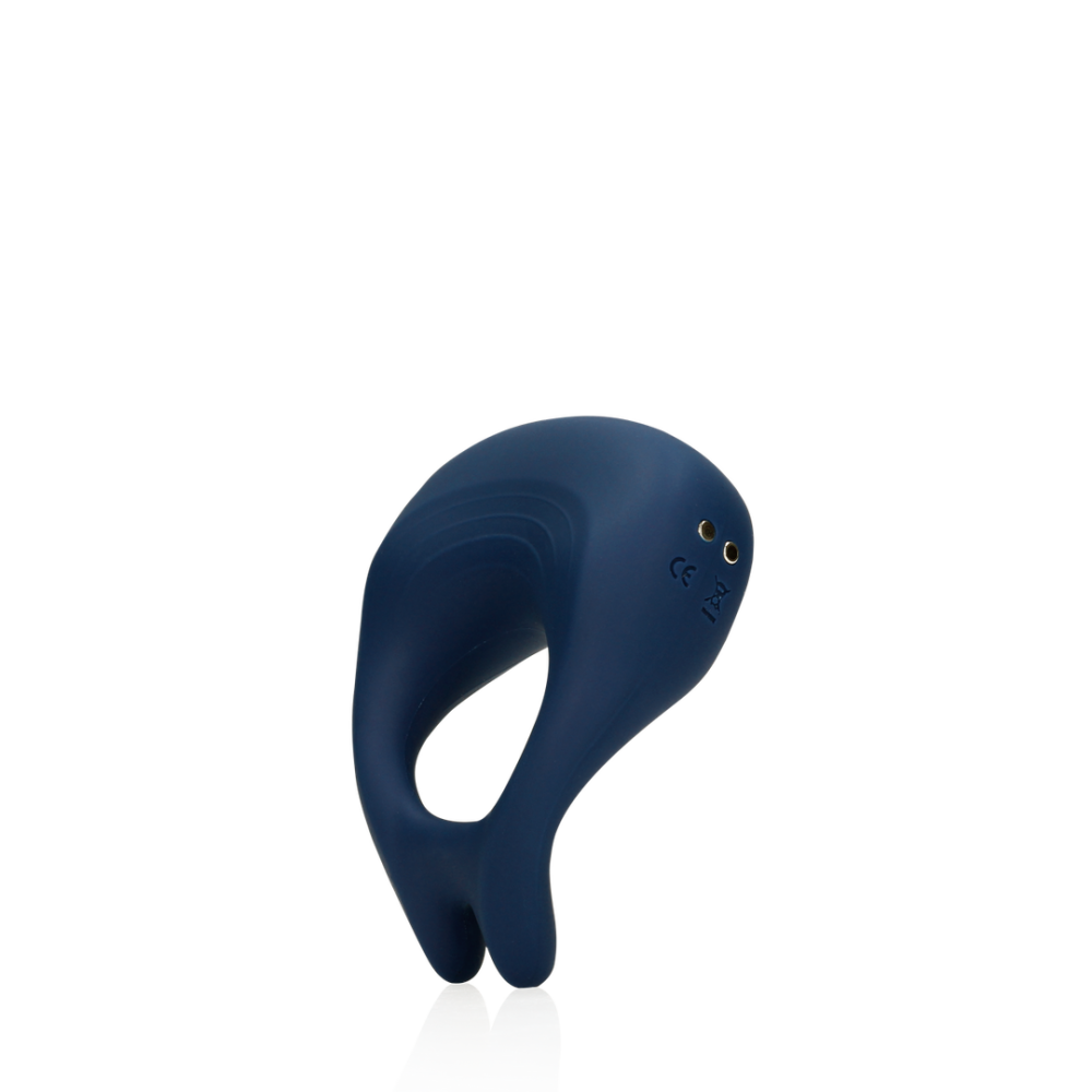 Puntige Vibrerende Cockring - Baltisch Blauw - Afbeelding 5