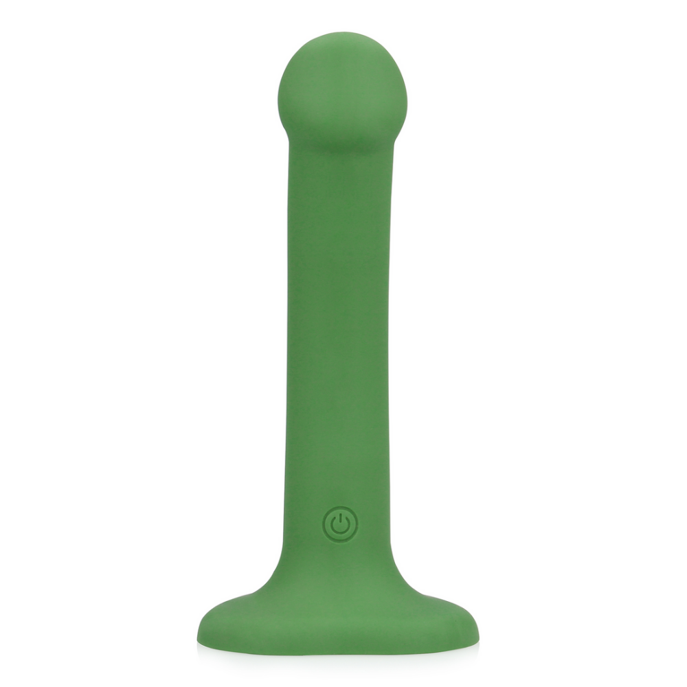 Niet-Falisch Vibrerende Dildo - Klein - Bosgroen - Afbeelding 4