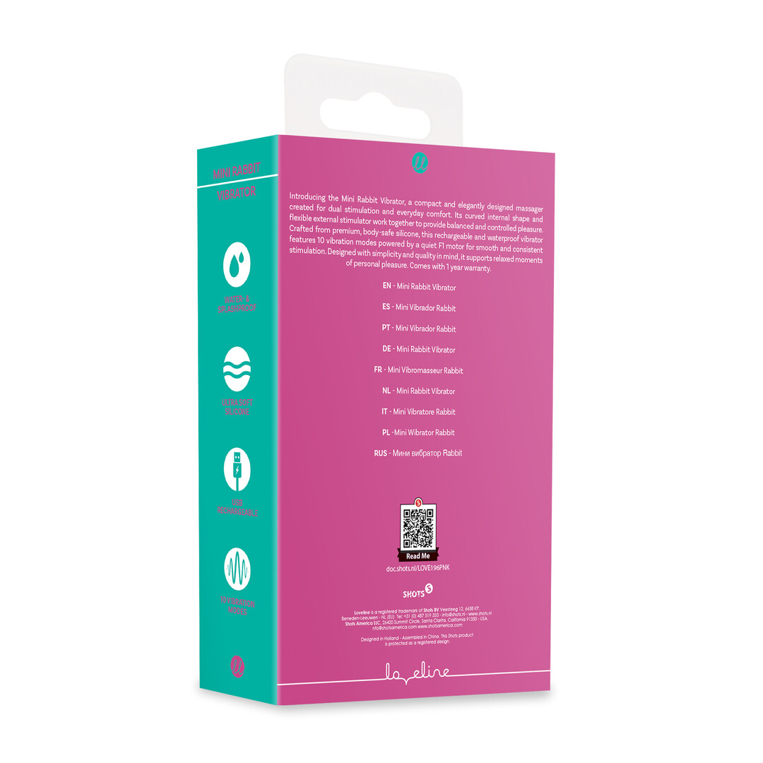 Mini Konijn Vibrator - Roze - Afbeelding 3