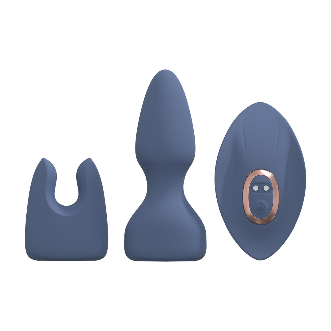 Vervangbare Vibrator Kit - Blauw/Grijs - Afbeelding 5