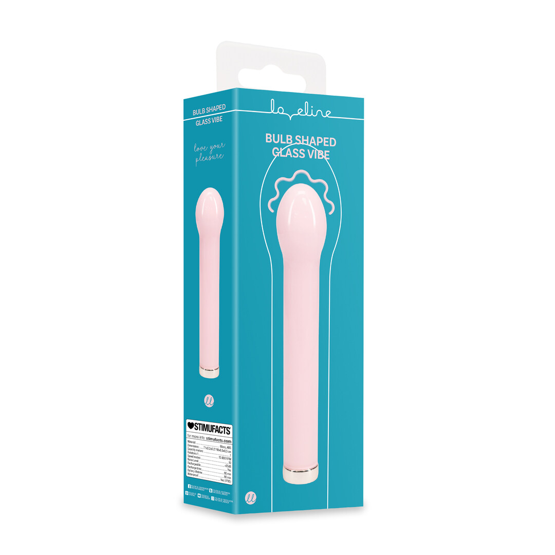 Glazen Gloeilampvormige Vibe - Roze - Afbeelding 2