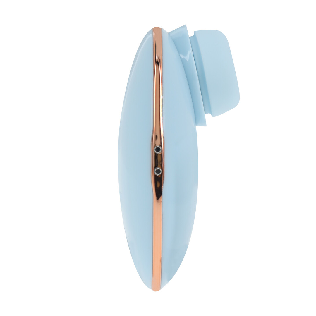 Dreamsicle - Compact AirTap Vibrator met Twee Hoofdaccessoires - Blauw - Afbeelding 4