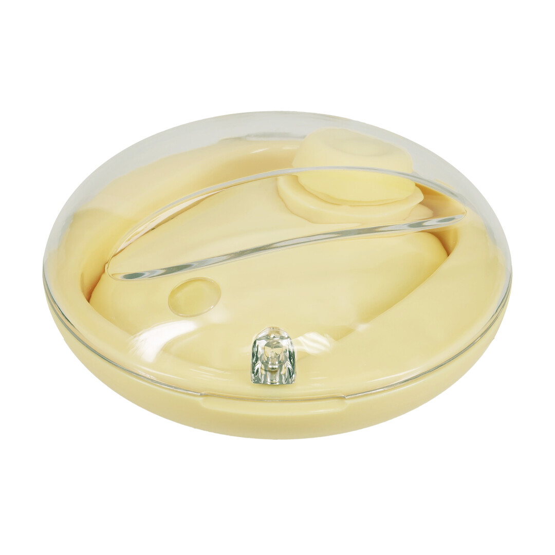 Dreamsicle - Compact AirTap Vibrator met Twee Hoofdaccessoires - Geel - Afbeelding 5