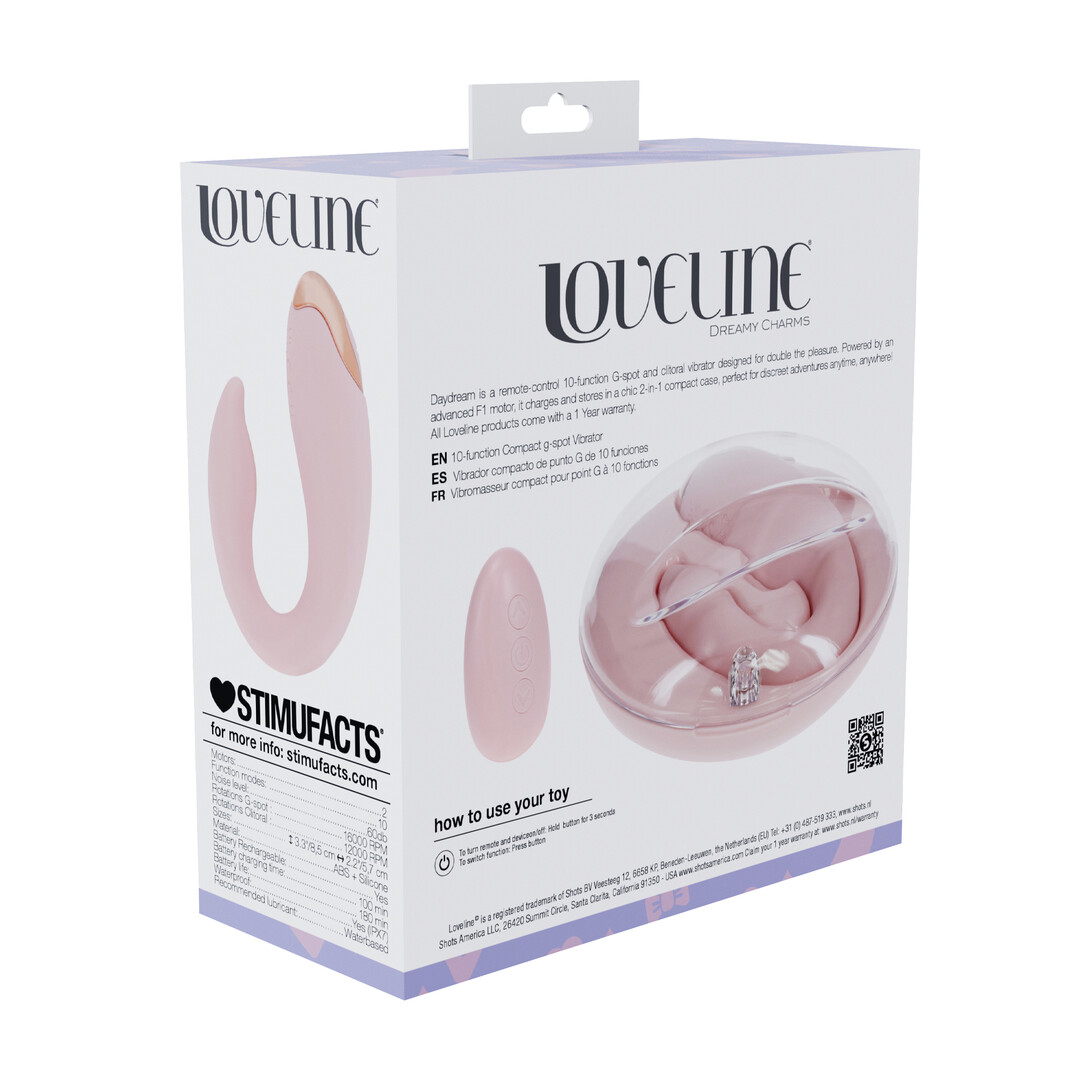 Daydream - Compact G-Spot Vibrator met Afstandsbediening - Roze - Afbeelding 3
