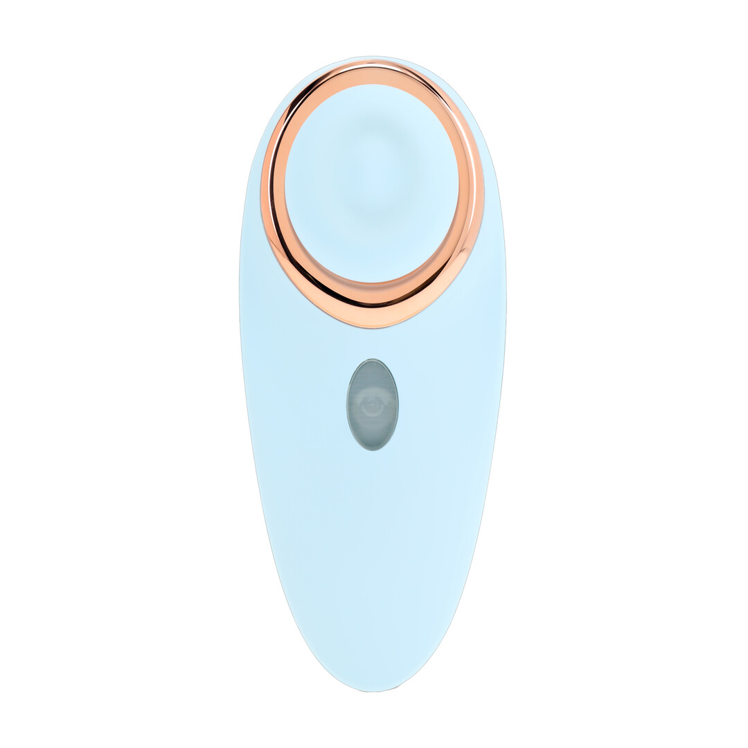 Aurie - AirTap Vibrator met Twee Hoofdaccessoires - Blauw - Afbeelding 4