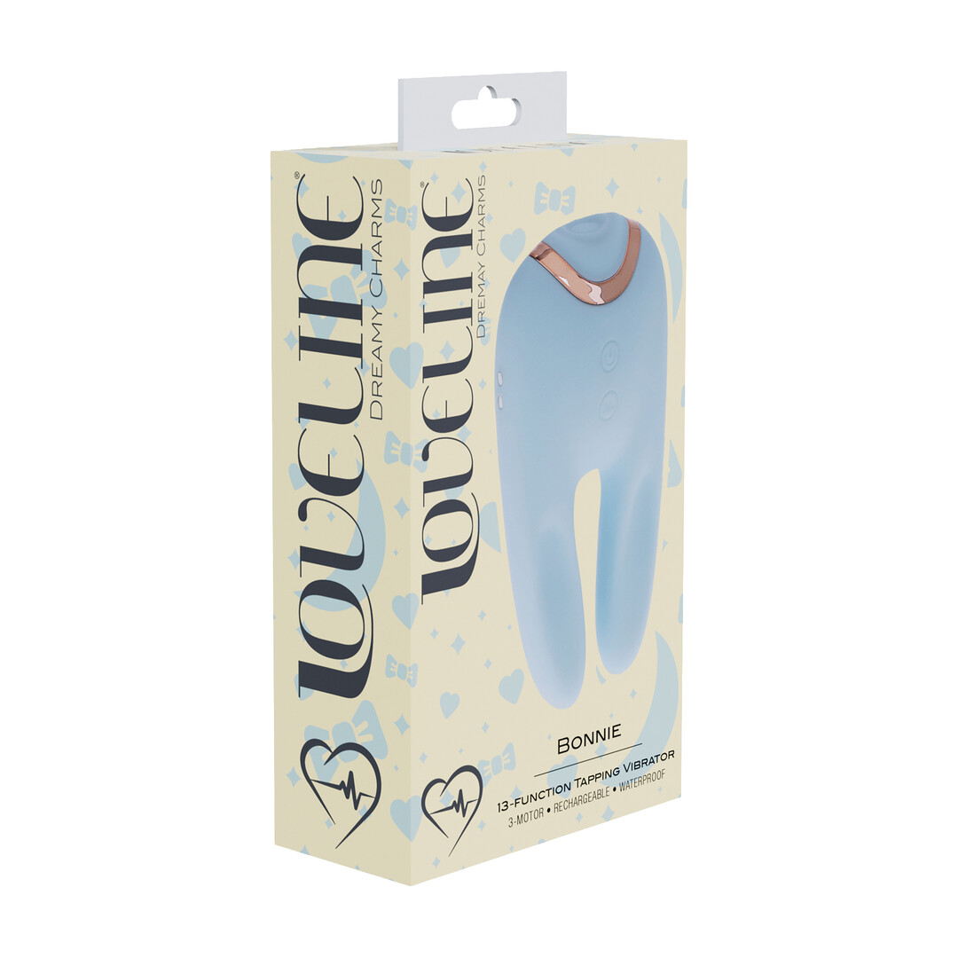 Bonnie - Dubbelzijdige Tapping Vibrator - Blauw - Afbeelding 2