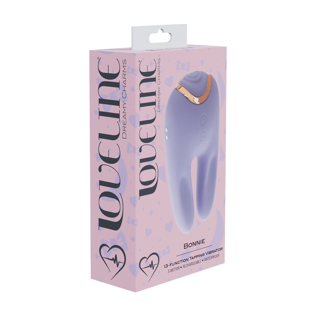 Bonnie - Dubbelzijdige Tapping Vibrator - Lavendel - Afbeelding 2