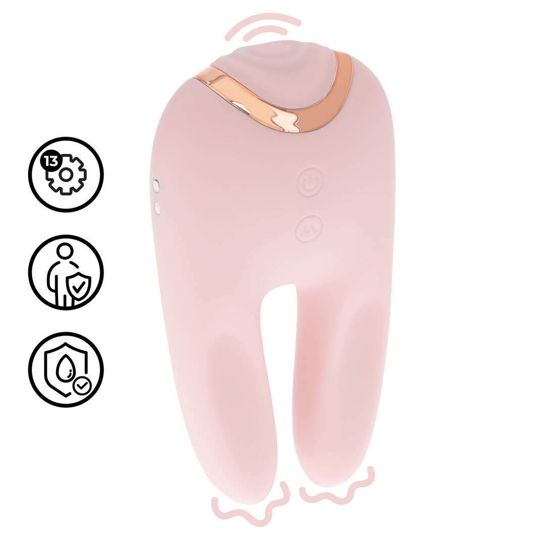 Bonnie - Dubbelzijdige Tapping Vibrator - Roze