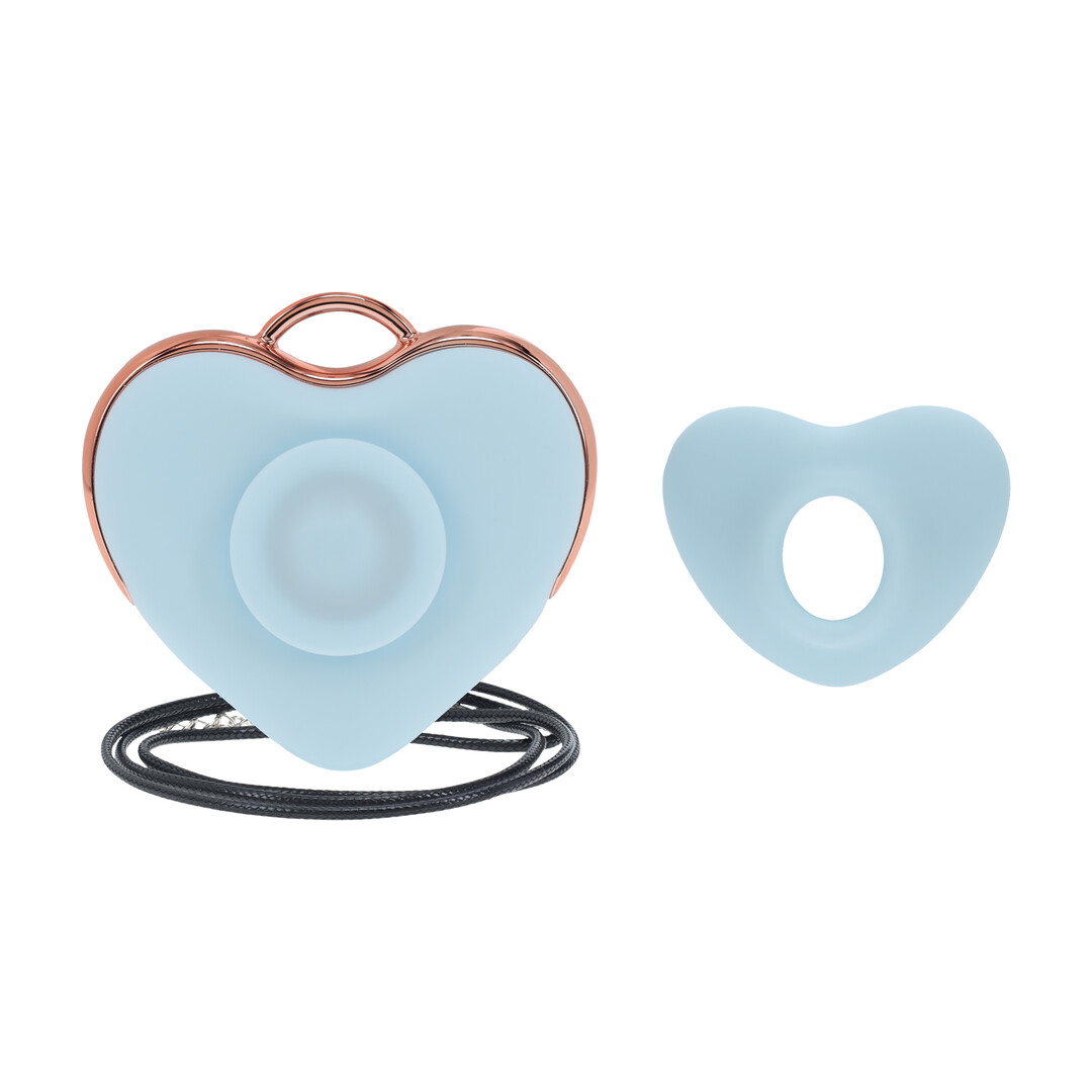 Luvie - Hartvormige AirTap Vibrator - Blauw - Afbeelding 4
