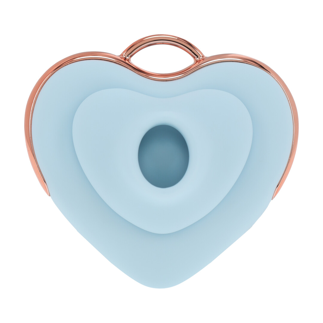 Luvie - Hartvormige AirTap Vibrator - Blauw - Afbeelding 5