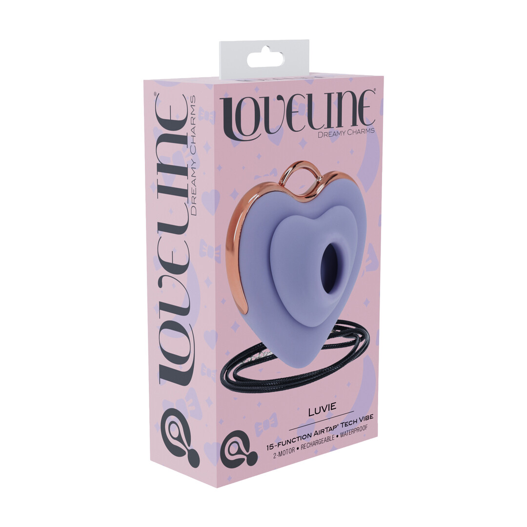 Luvie - Hartvormige AirTap Vibrator - Lavendel - Afbeelding 2