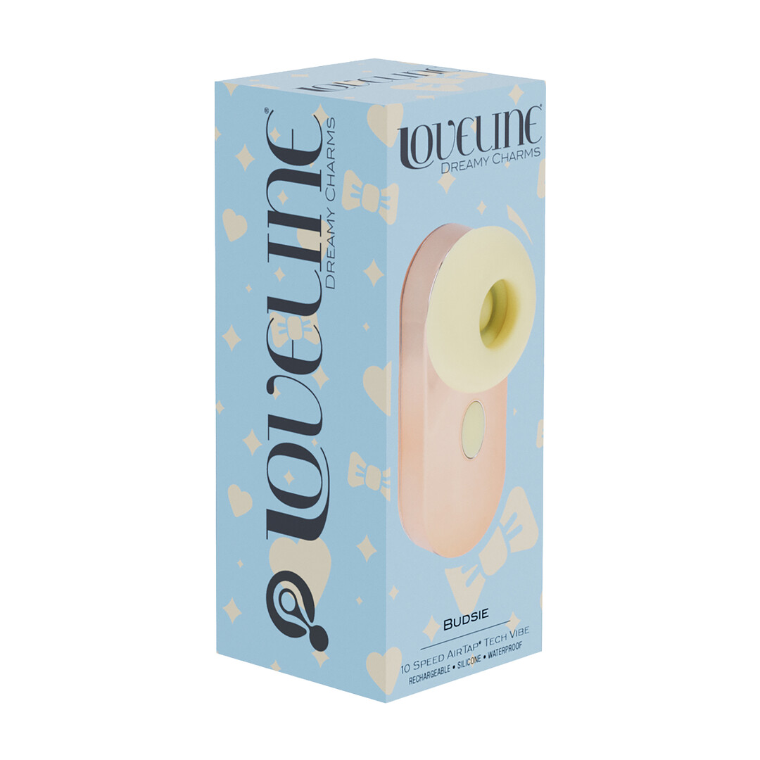 Budsie - Oordopvormige AirTap Vibrator - Geel - Afbeelding 2