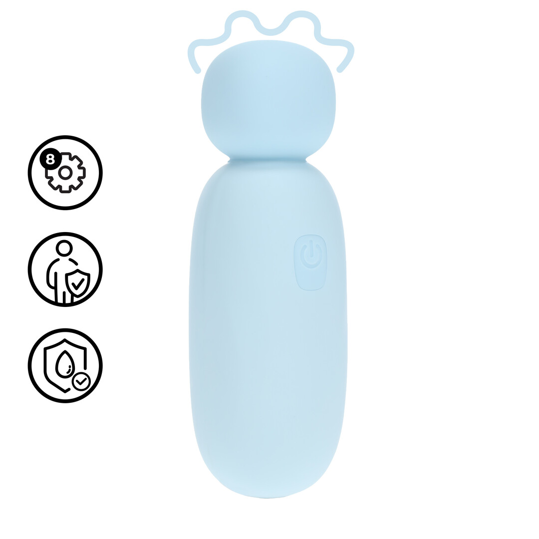 Mochi - Mini Chunky Wand Vibrator - Blauw