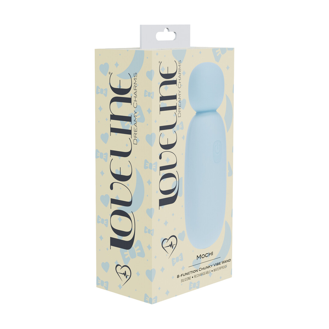 Mochi - Mini Chunky Wand Vibrator - Blauw - Afbeelding 2