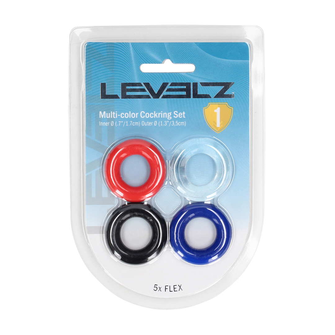 Cockring Set van 4 - Multicolor - Afbeelding 2