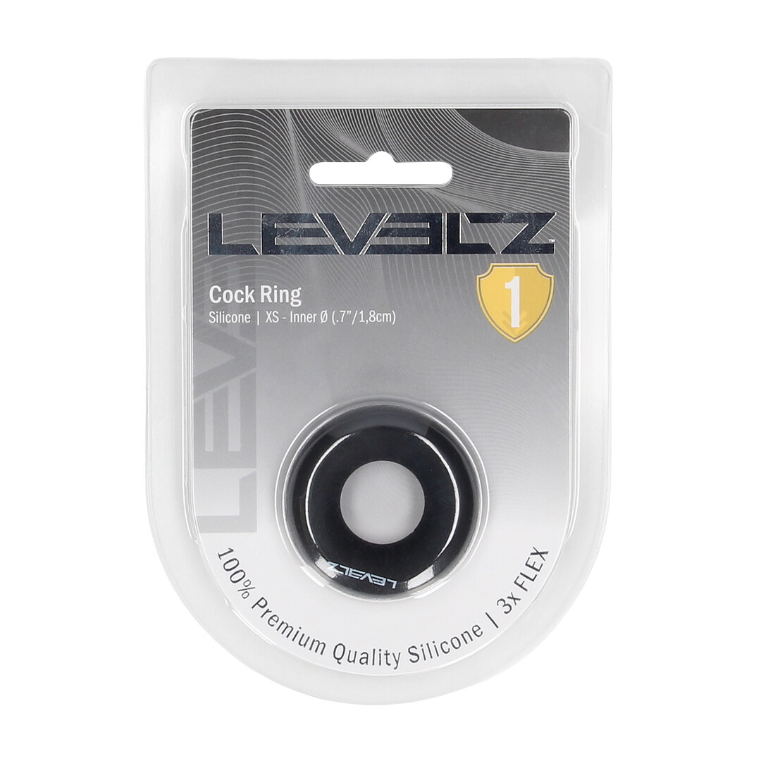 Massieve Siliconen Cockring - XS - Zwart - Afbeelding 2