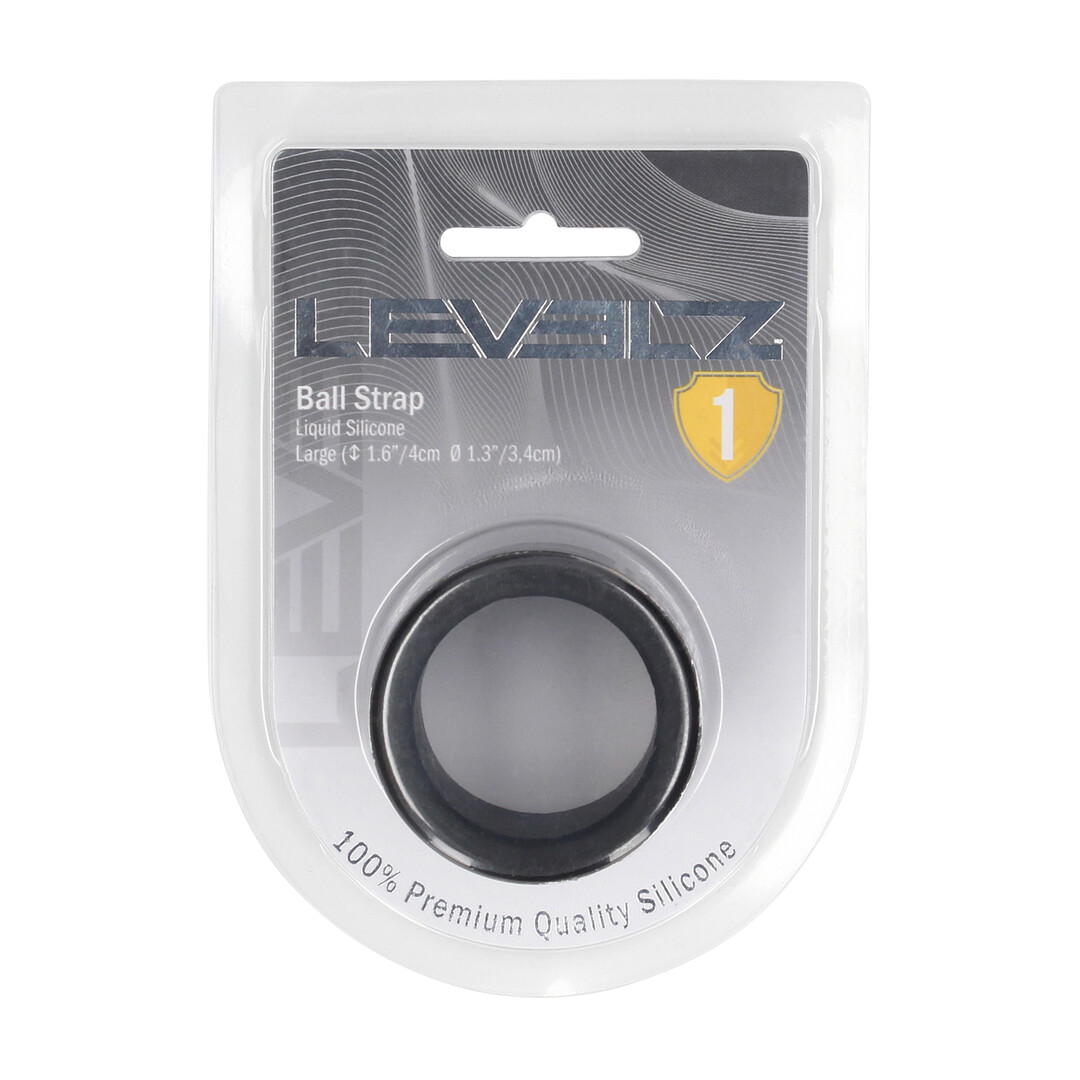 Vloeibare Siliconen Balriem - L - 34mm - Zwart - Afbeelding 2