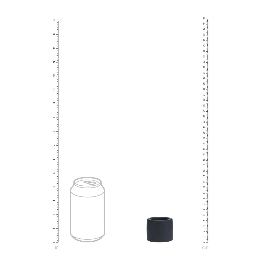 Vloeibare Siliconen Balriem - L - 34mm - Zwart - Afbeelding 5