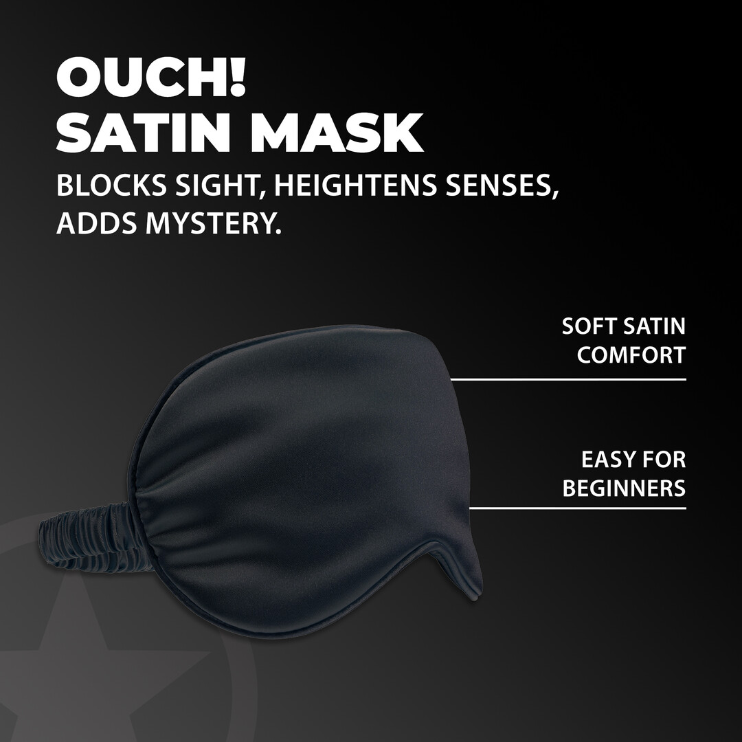 Satin Mask - Zwart - Afbeelding 4