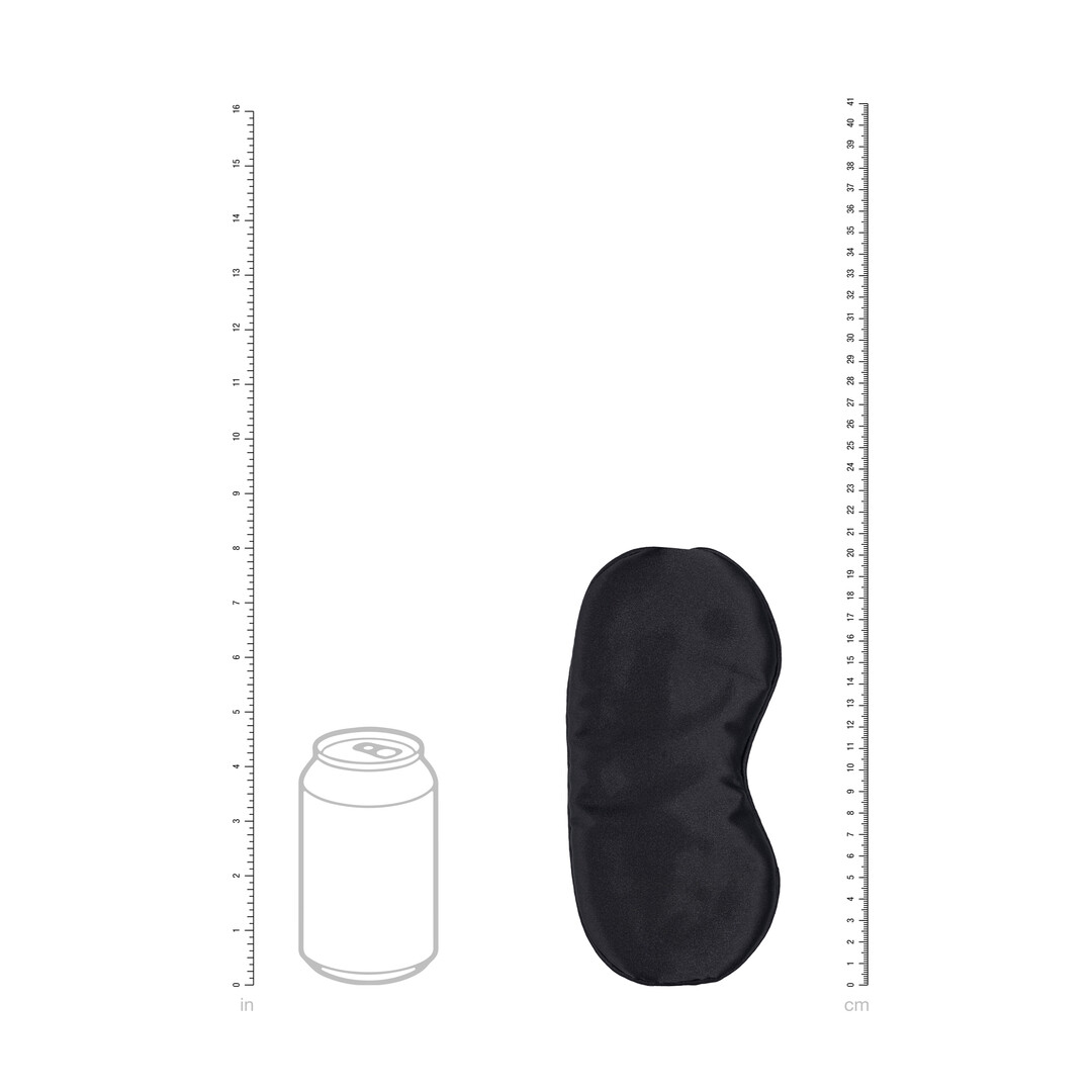 Satin Mask - Zwart - Afbeelding 5
