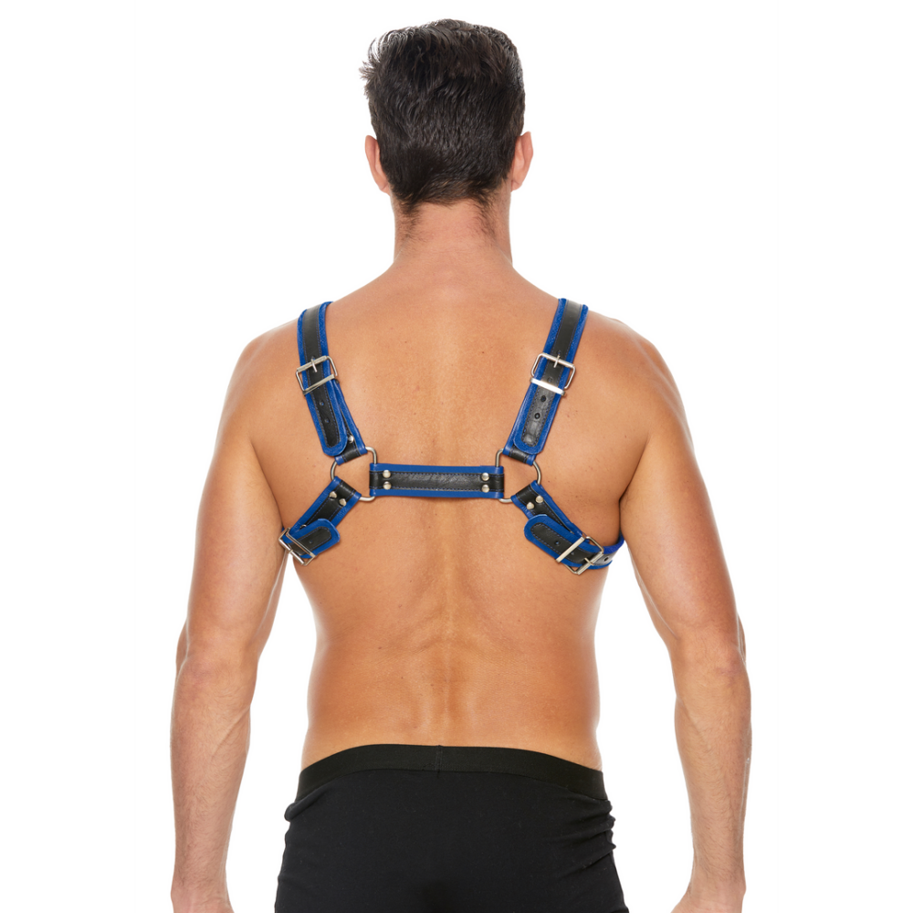 Leren Bulldog Harnas met Gespen - S/M - Afbeelding 5