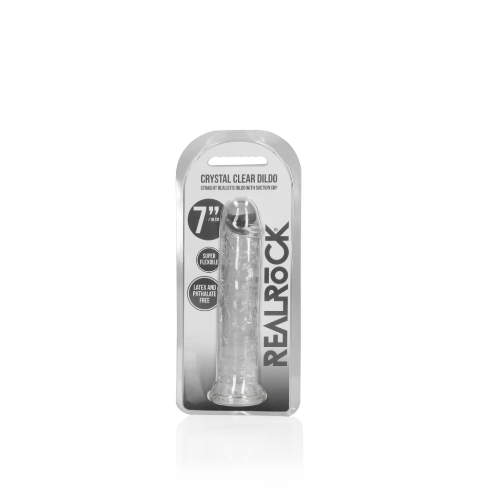 Rechte Realistische Dildo met Zuignap - 7'' / 18 - Afbeelding 2