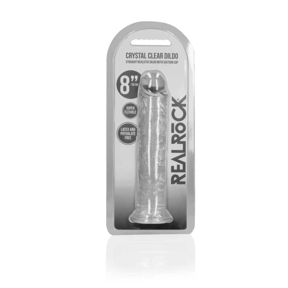 Rechtdoor Realistisch Dildo met Zuignap - 8'' / 20 - Afbeelding 2