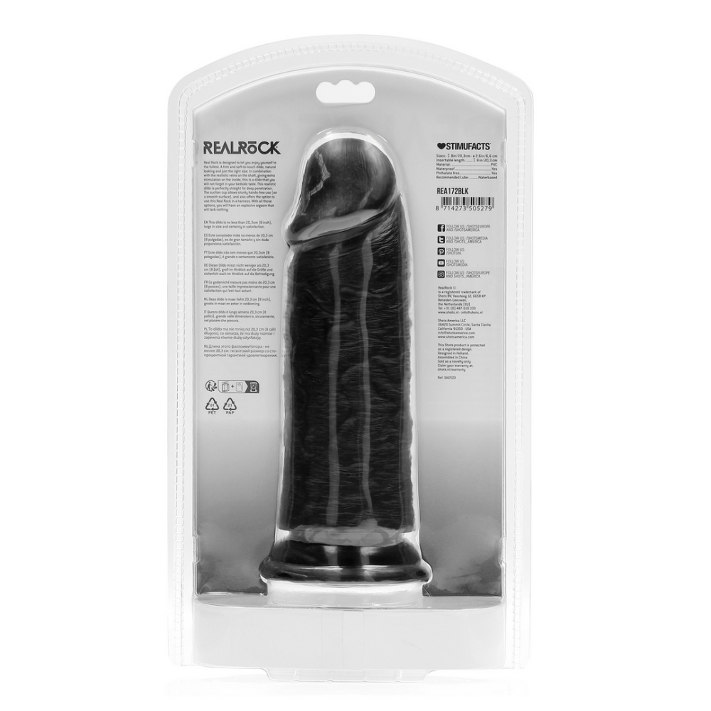 Extra Dikke Recht zonder Ballen 8 / 20,3 cm - Zwart - Afbeelding 3