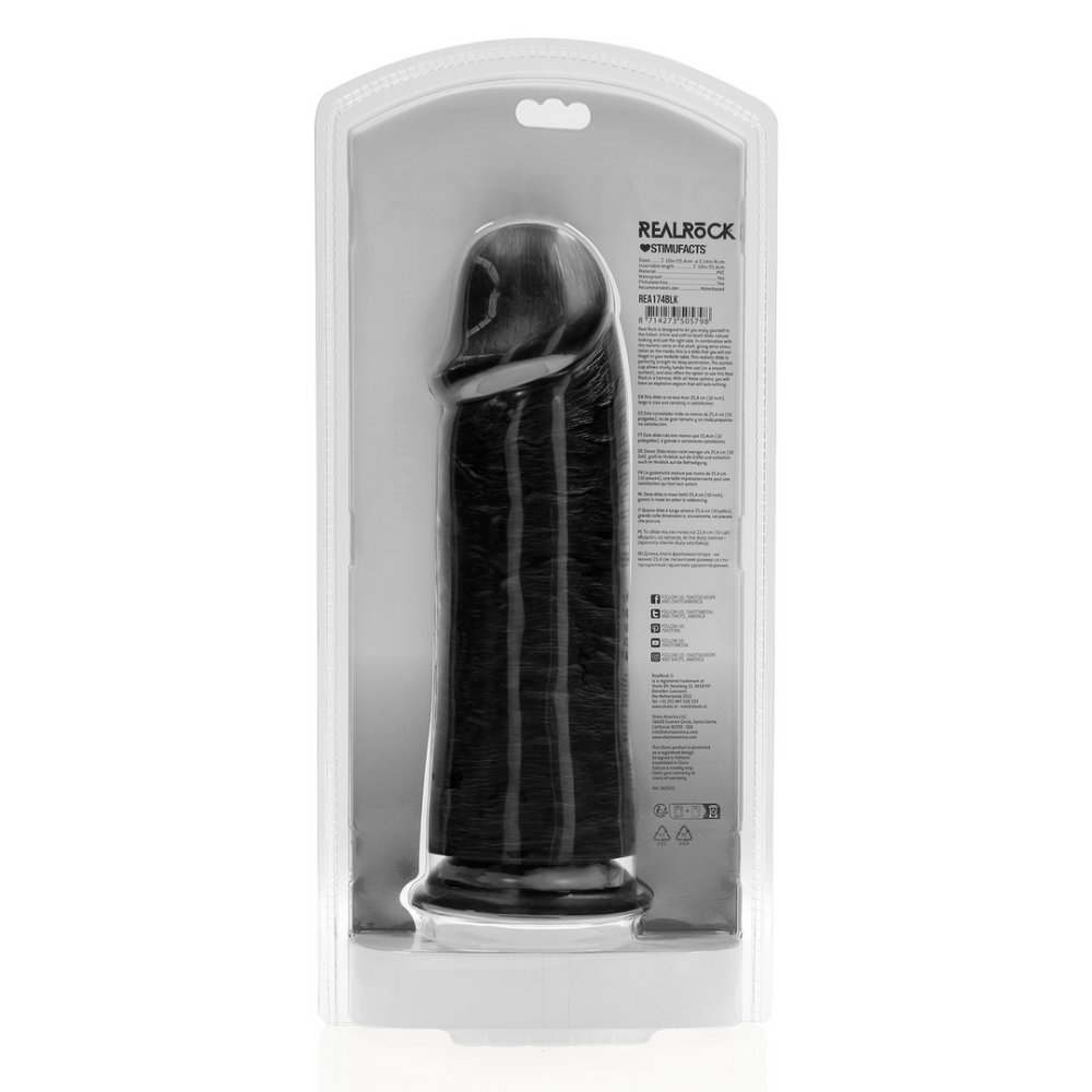 Extra Dikke Recht zonder Ballen 10 / 25,4 cm - Zwart - Afbeelding 3