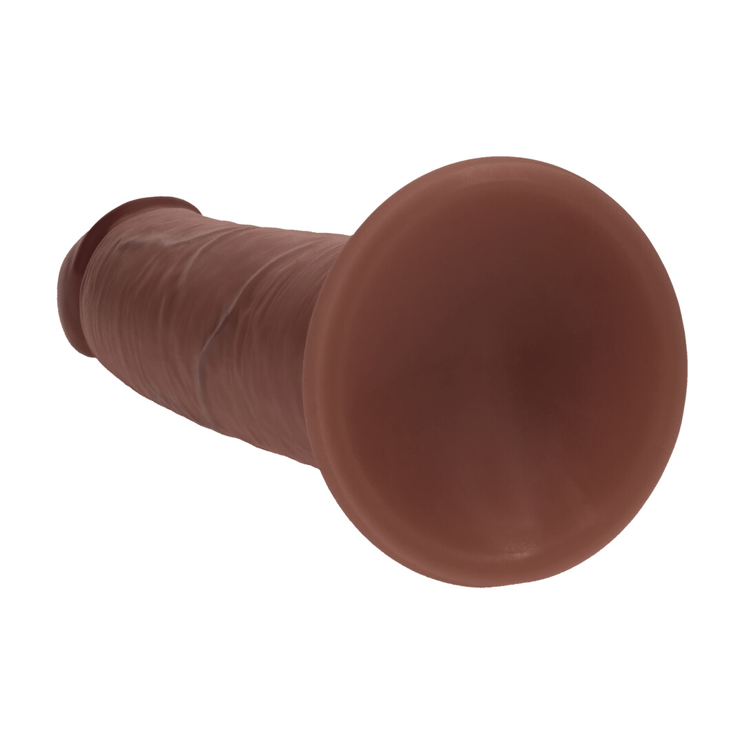 Dual Density Silicone Realistische Sliding Skin Dildo - 8 / 20,5 cm - Bruin - Afbeelding 5