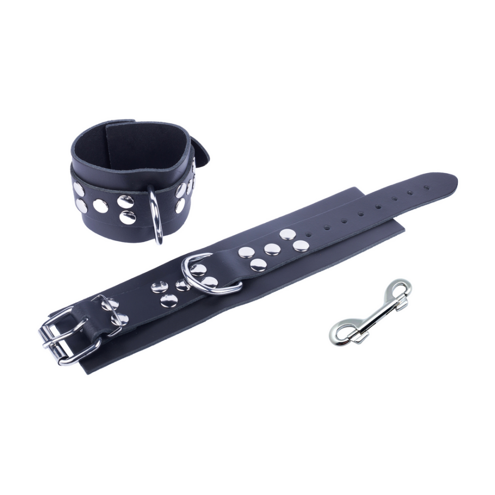 Ultra Leather Handboeien - Zwart - Afbeelding 2