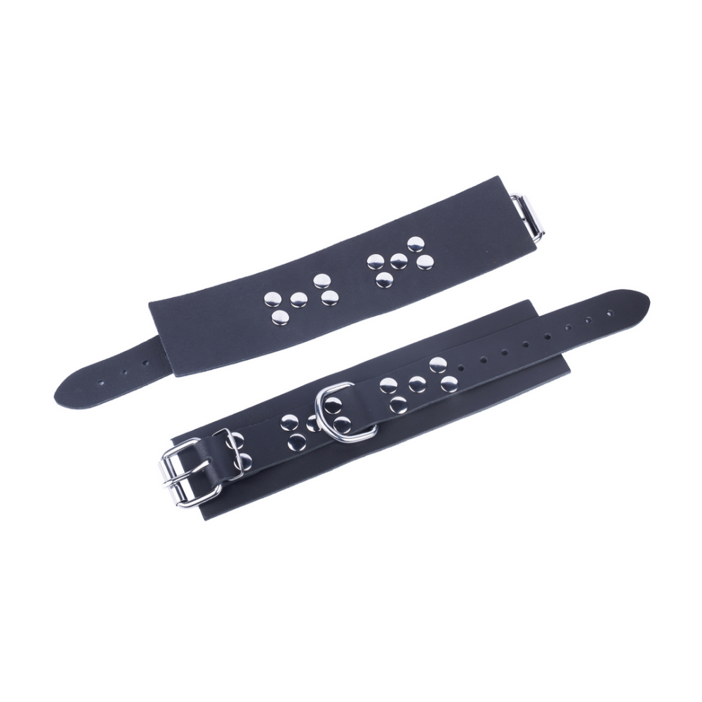 Ultra Leather Handboeien - Zwart - Afbeelding 3