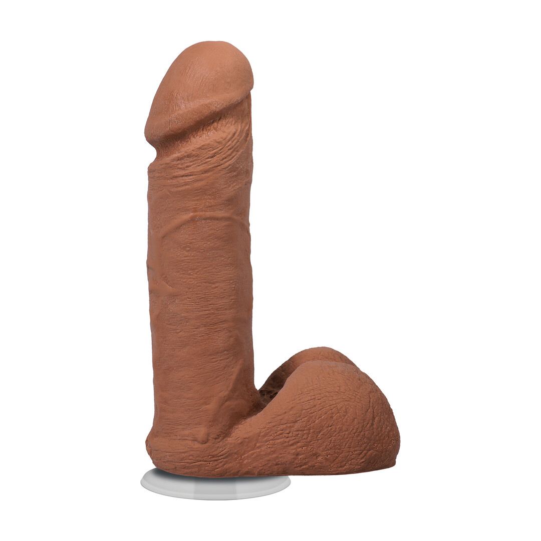 Realistische Cock met Ballen - Verwijderbare Vac-U-Lock Zuignap - ULTRASKYN - 6 / 16,5 cm - Karamel
