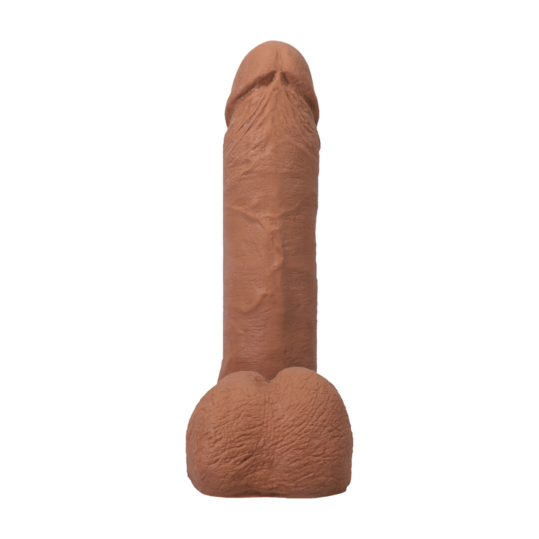 Realistische Cock met Ballen - Verwijderbare Vac-U-Lock Zuignap - ULTRASKYN - 6 / 16,5 cm - Karamel - Afbeelding 5