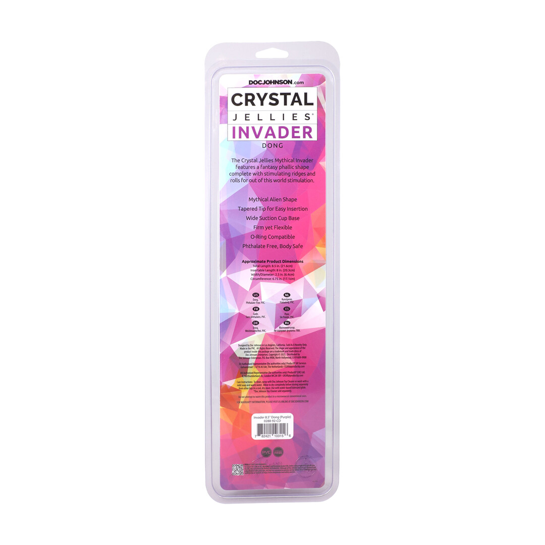 Invader - Fantasy Dildo - 8.5 / 21,6 cm - Purple - Afbeelding 3