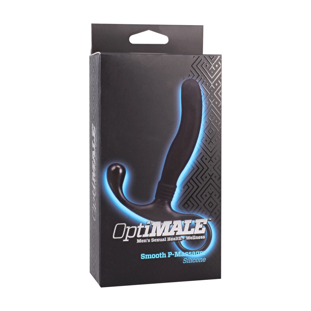 Smooth Silicone Prostate Massager - Black - Afbeelding 2