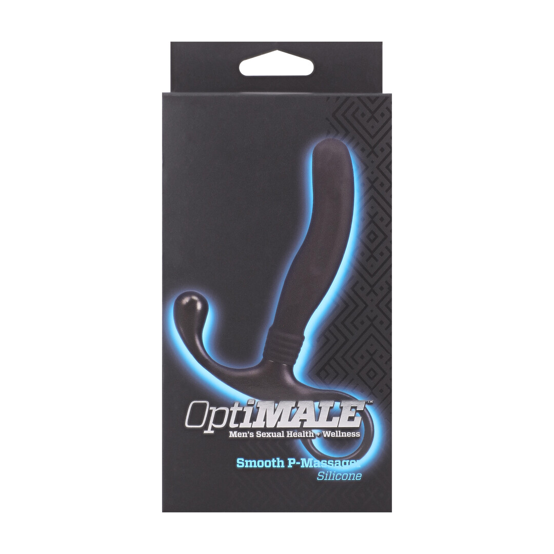 Smooth Silicone Prostate Massager - Black - Afbeelding 3