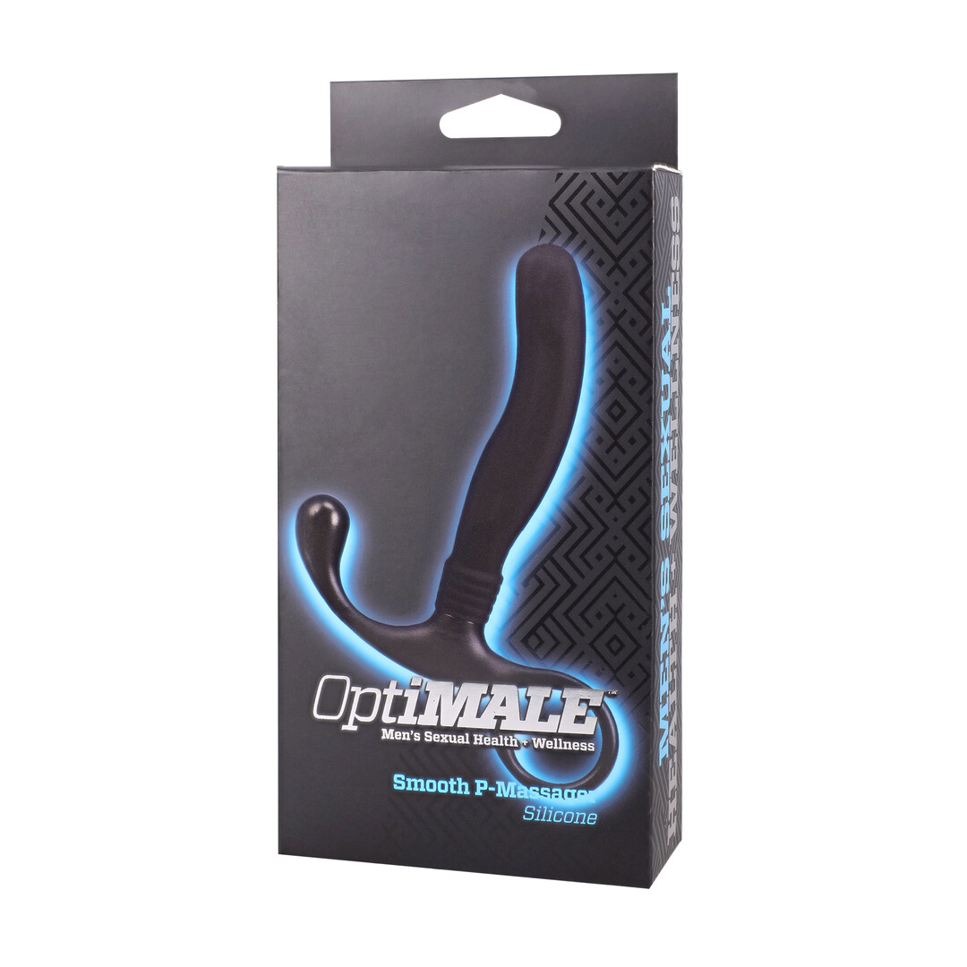 Smooth Silicone Prostate Massager - Black - Afbeelding 4